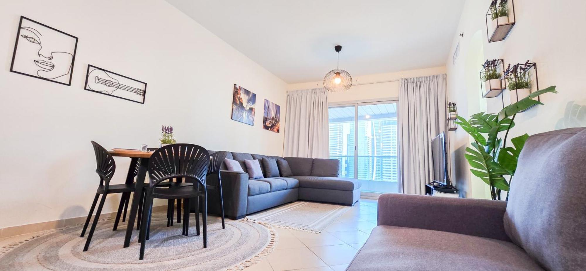 Spacious 2 Bed Apt At Marina High Floor Dubai Exteriör bild